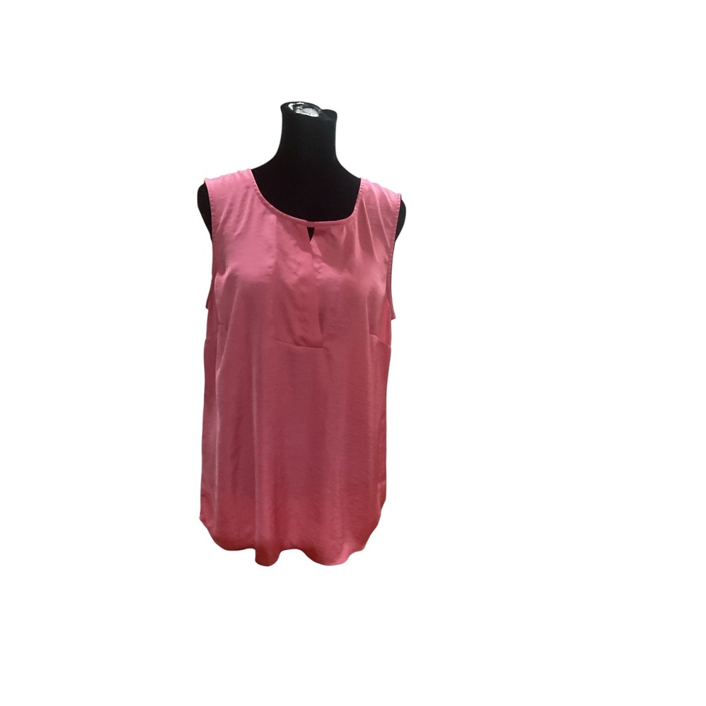 Cabi Pink Sleeveless Keyhole Blouse Pleated Shell Top 5541 Mens M